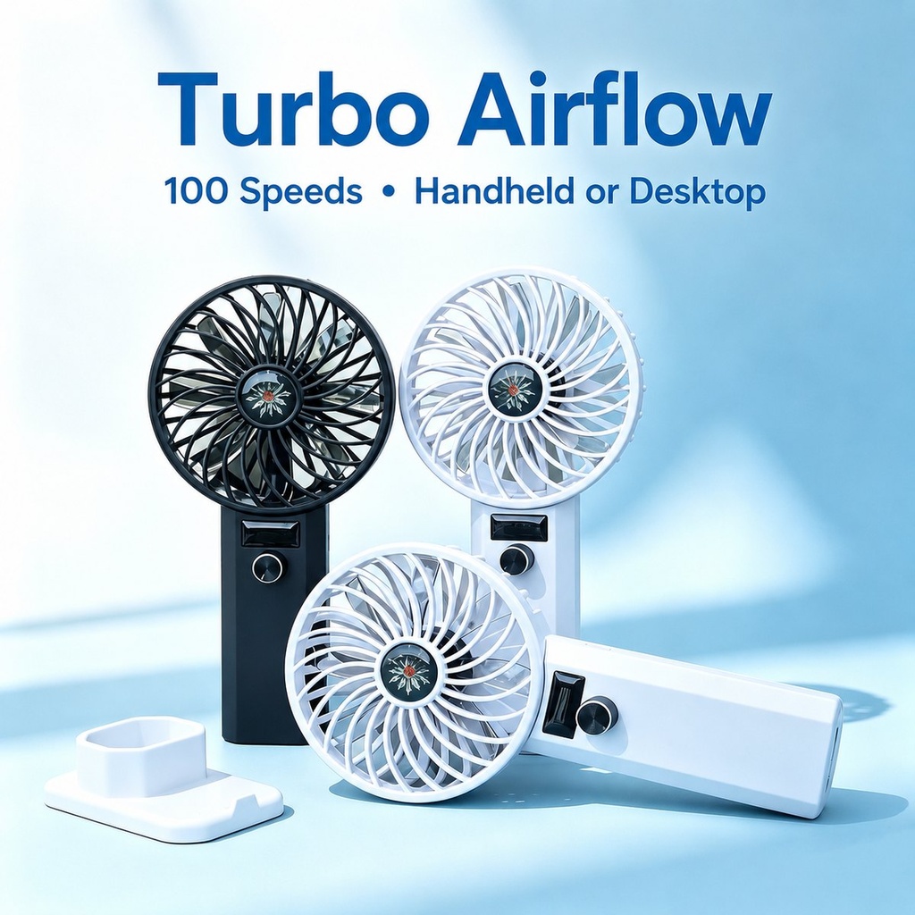 [RZ-151] AERVOX HyperJet - Ventilateur portable 100 vitesses