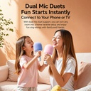 SOAIY - Micro karaoké Bluetooth avec haut-parleur intégré
