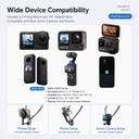 [RZ-148] Varnelo - Support de cou 2 en 1 pour smartphone et caméra