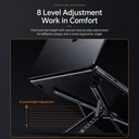 Support magnétique pliable 4 en 1 pour téléphone et laptop
