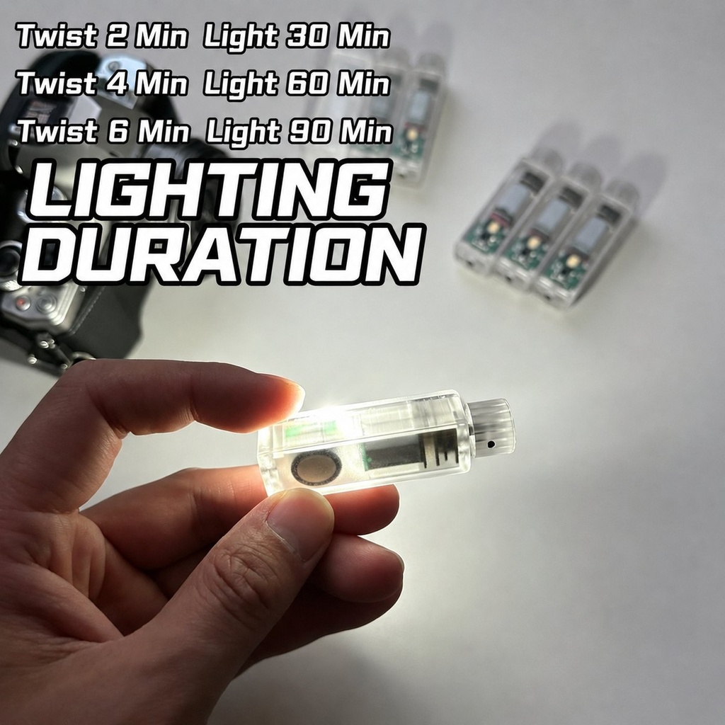 Lampe d'appoint EDC à dynamo par rotation