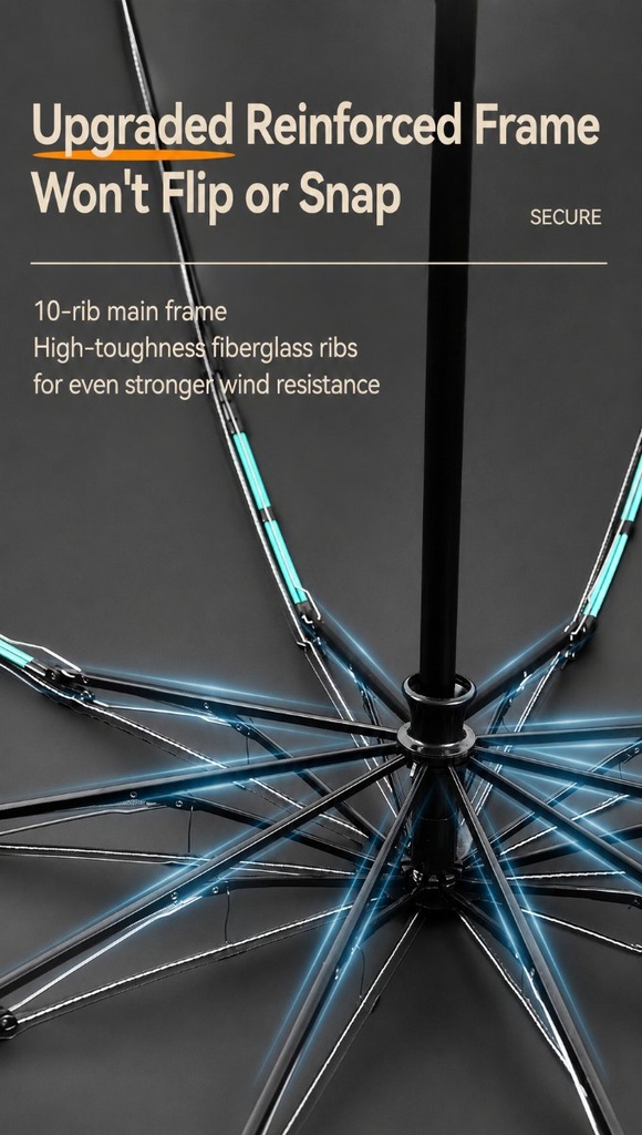 StormGuard - Parapluie inversé automatique résistant au vent