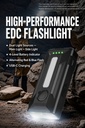[RZ-134] Lampe de poche EDC à clip et base magnétique, 8 modes