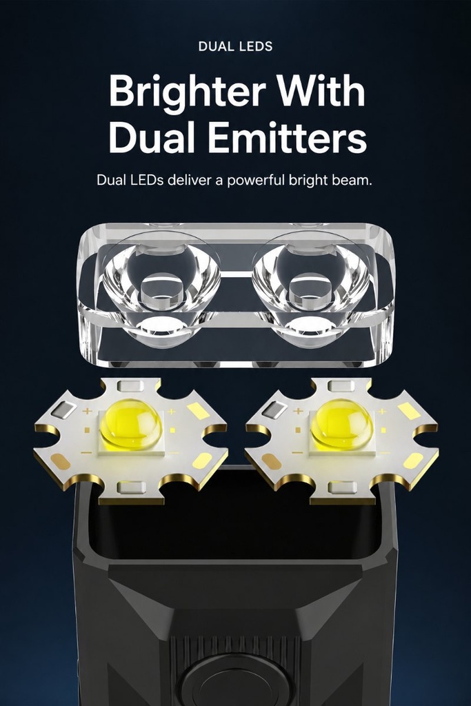 Lampe de poche EDC à clip et base magnétique, 8 modes