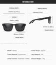 KDEAM - Lunettes de soleil polarisées unisexes UV400