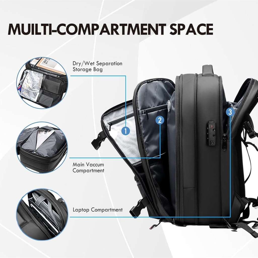 [RZ-061] AirSeal Pro - Sac à dos de voyage à compression sous vide