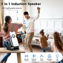 [RZ-130] Support téléphone 5 en 1 avec haut-parleur à induction