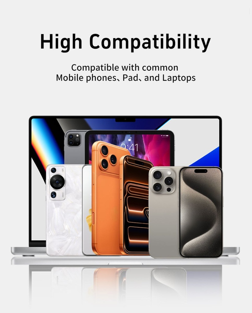 [RZ-152] Basemo - Câble USB-C 240W avec support téléphone dissimulé