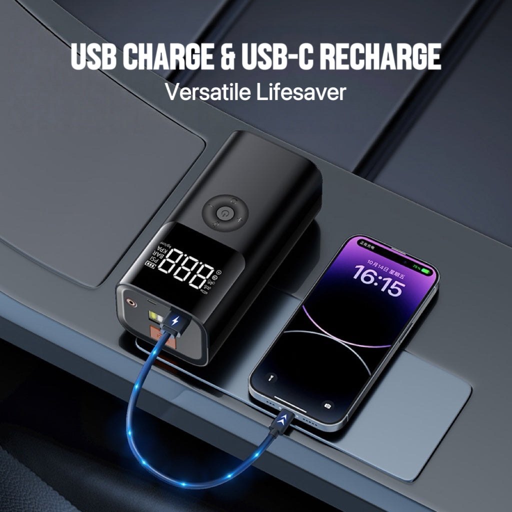 Booster de démarrage 12V avec compresseur intégré