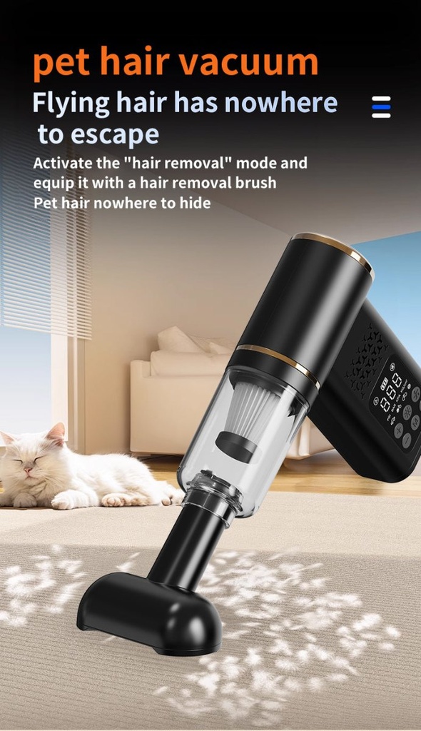KORVA AirVac Pro - Aspirateur auto et gonfleur 5 en 1