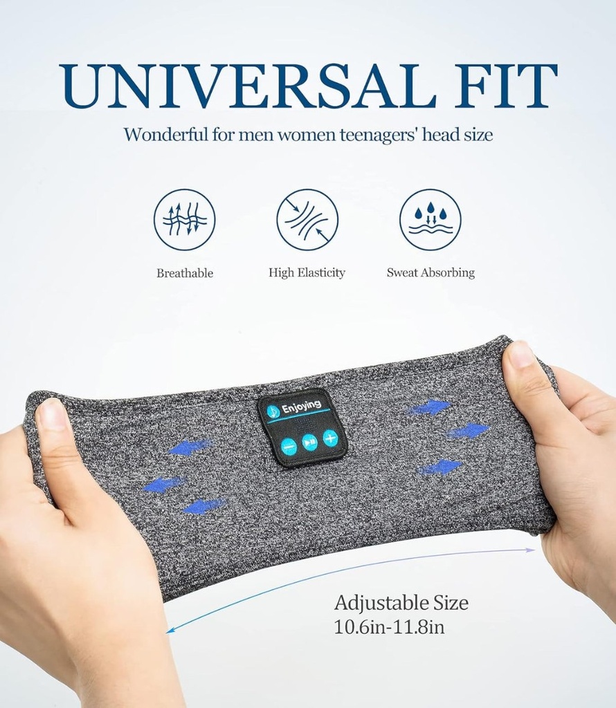 DreamBand - Bandeau Bluetooth 3 en 1 sommeil et sport