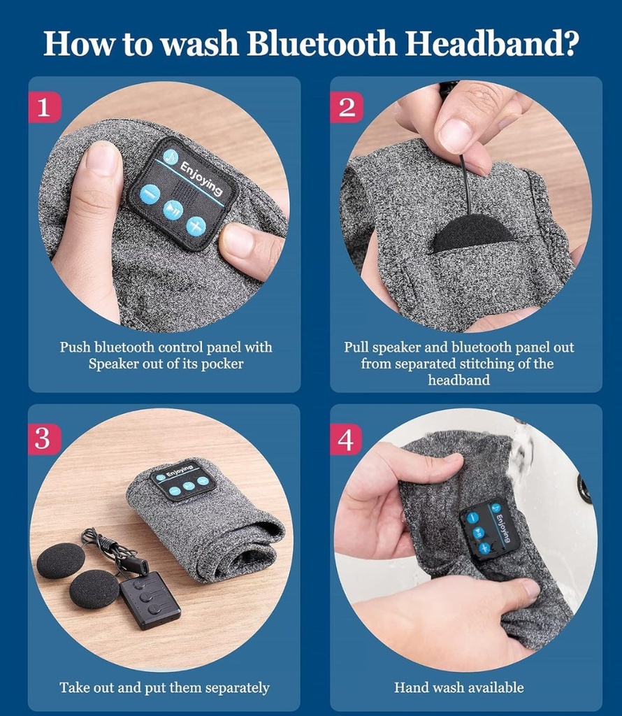DreamBand - Bandeau Bluetooth 3 en 1 sommeil et sport