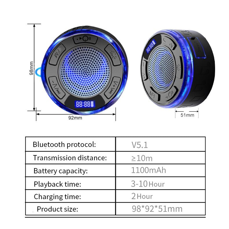 [RZ-097] Aquro S3 Ultra - Enceinte de douche étanche IPX7 lumineuse
