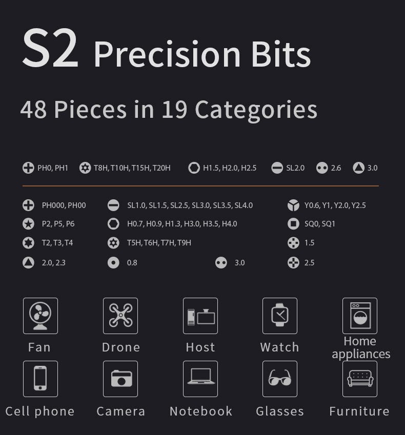 BitWise 51 - Tournevis électrique de précision 51 en 1