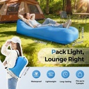 AeroLounge Go - Canapé gonflable compact sans pompe