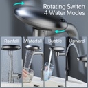 AeroSpa - Robinet de lavabo inox à 4 jets