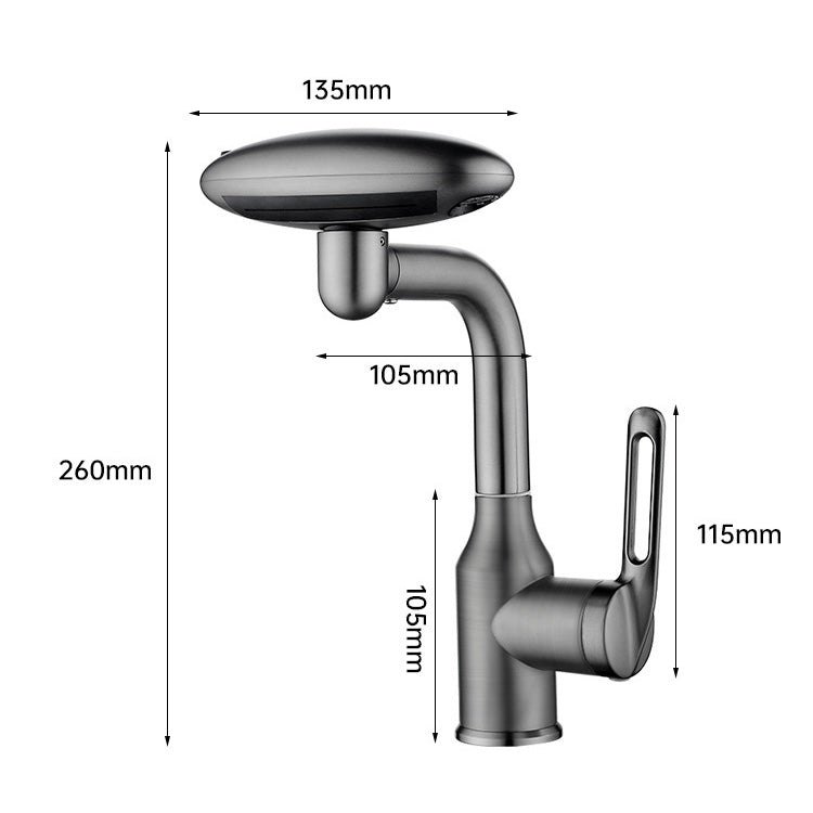 AeroSpa - Robinet de lavabo inox à 4 jets