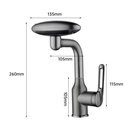 AeroSpa - Robinet de lavabo inox à 4 jets