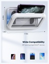 Support de téléphone étanche pour douche, rotation 480°