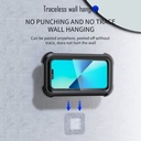 Support de téléphone étanche pour douche, rotation 480°