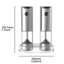 SeasonMate - Moulins électriques sel et poivre en inox